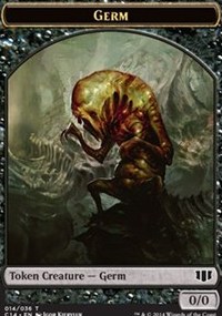 (image for) Germ // Zombie (Black) Double-sided Token